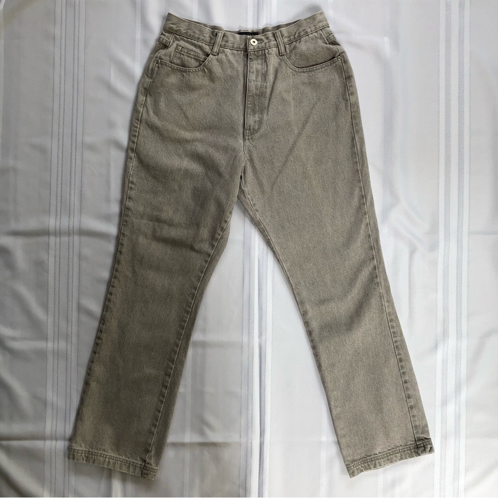 L.A. Blues Light Gray High Waist Classic 5 Pocket Denim Jeans Size 14